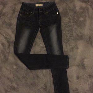 Denim skinny jeans